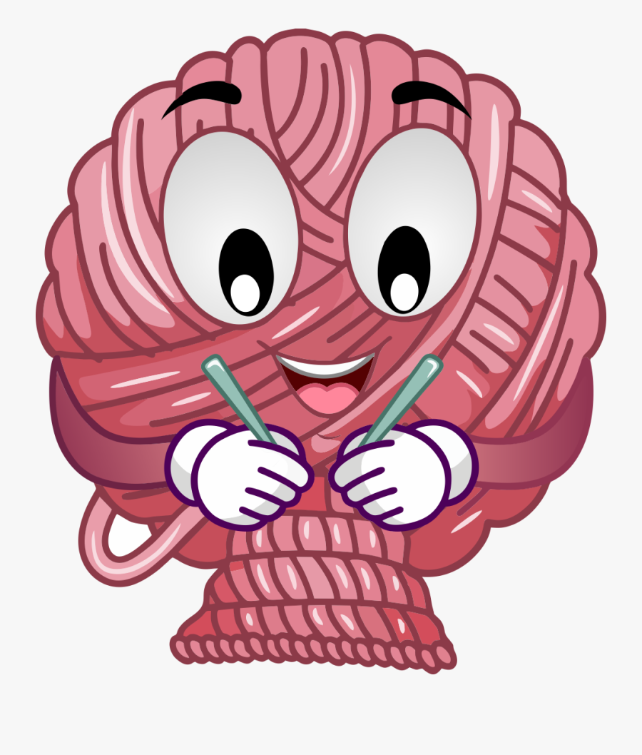 Animation Knitting, Transparent Clipart