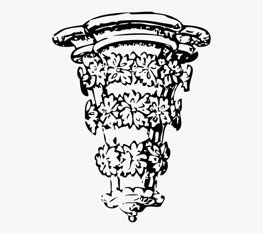 Corner Medallion, Crown Molding Corner Block - Clip Art, Transparent Clipart