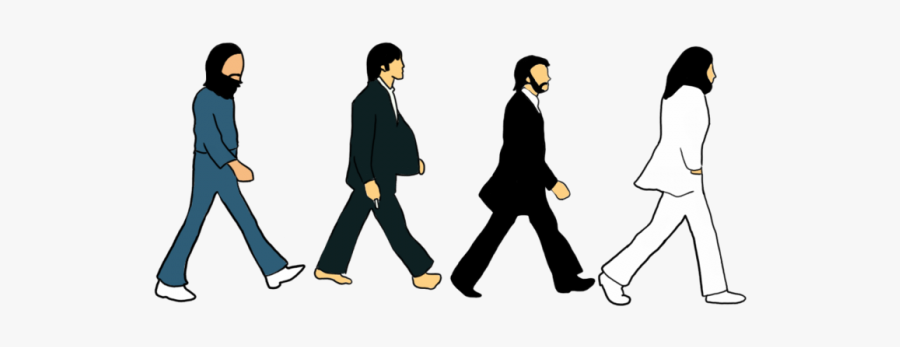 The Beatles Abbey Road Png Vector, Clipart, Psd - Beatles Abbey Road Cartoon, Transparent Clipart