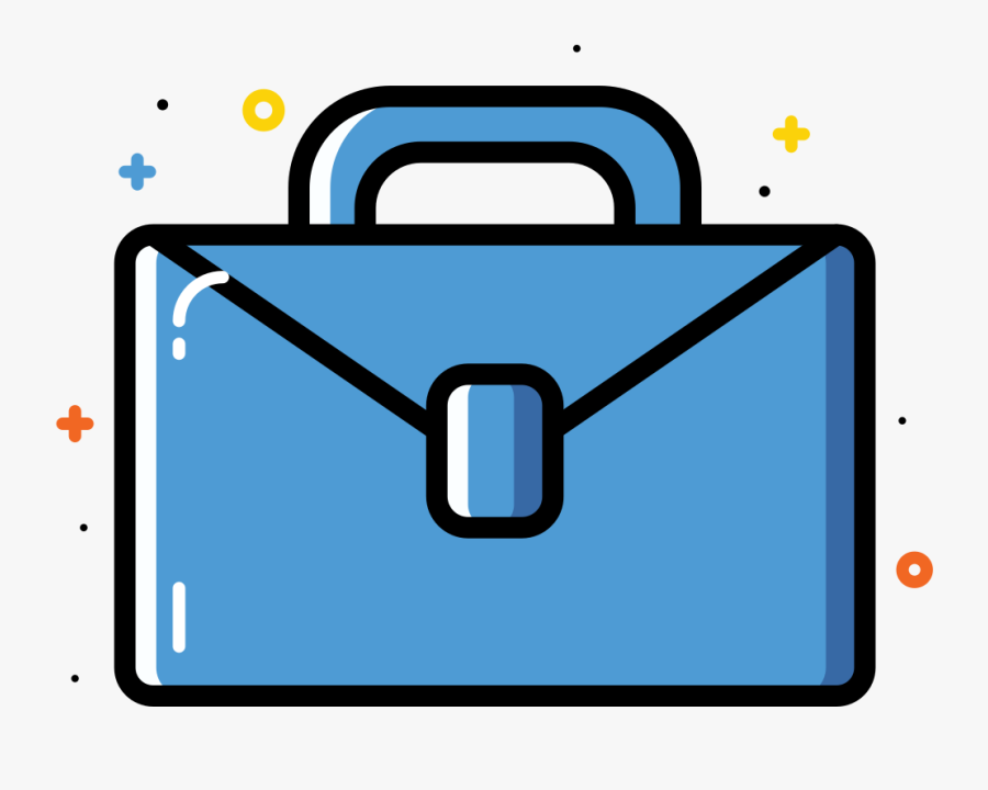 Briefcase Bag Icon - Offices Icon Colorful Png, Transparent Clipart