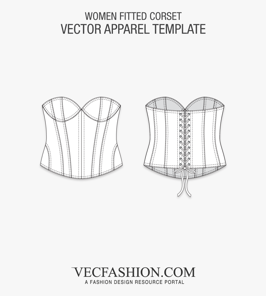 Transparent Corset Clipart - Illustration, Transparent Clipart