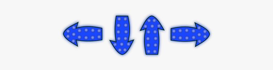 Blue Arrows Set - Arrow, Transparent Clipart