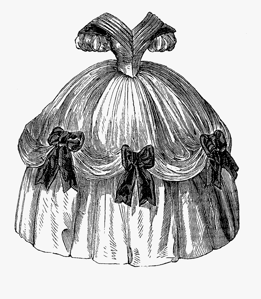 Victorian Fashion Drawings, Transparent Clipart