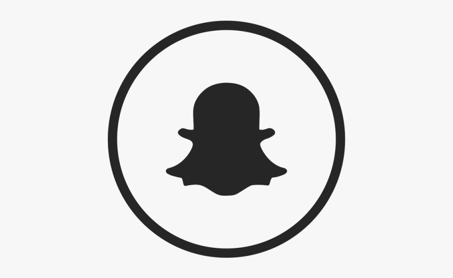 Snapchat Icon, Snapchat, Snap, Chat Png And Vector - Snapchat Icon Black And White, Transparent Clipart