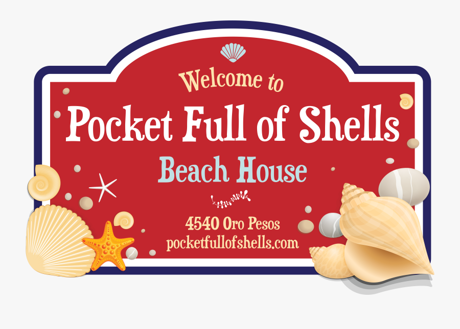 Pocket Full Of Shells Beach House, Transparent Clipart