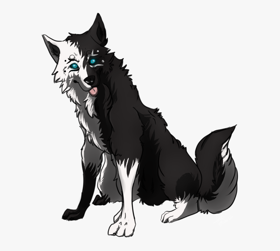 Dog Breed Black Wolf Pack Wolfdog Arctic Wolf - White Wolf With Black Paws, Transparent Clipart