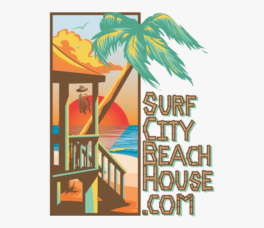 Surf City Orange Logo Transparent Background - Illustration, Transparent Clipart