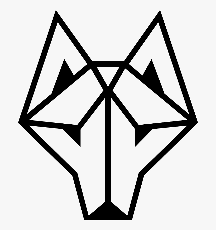 Wolfpack Fitness - Easy Simple Wolf Drawing, Transparent Clipart