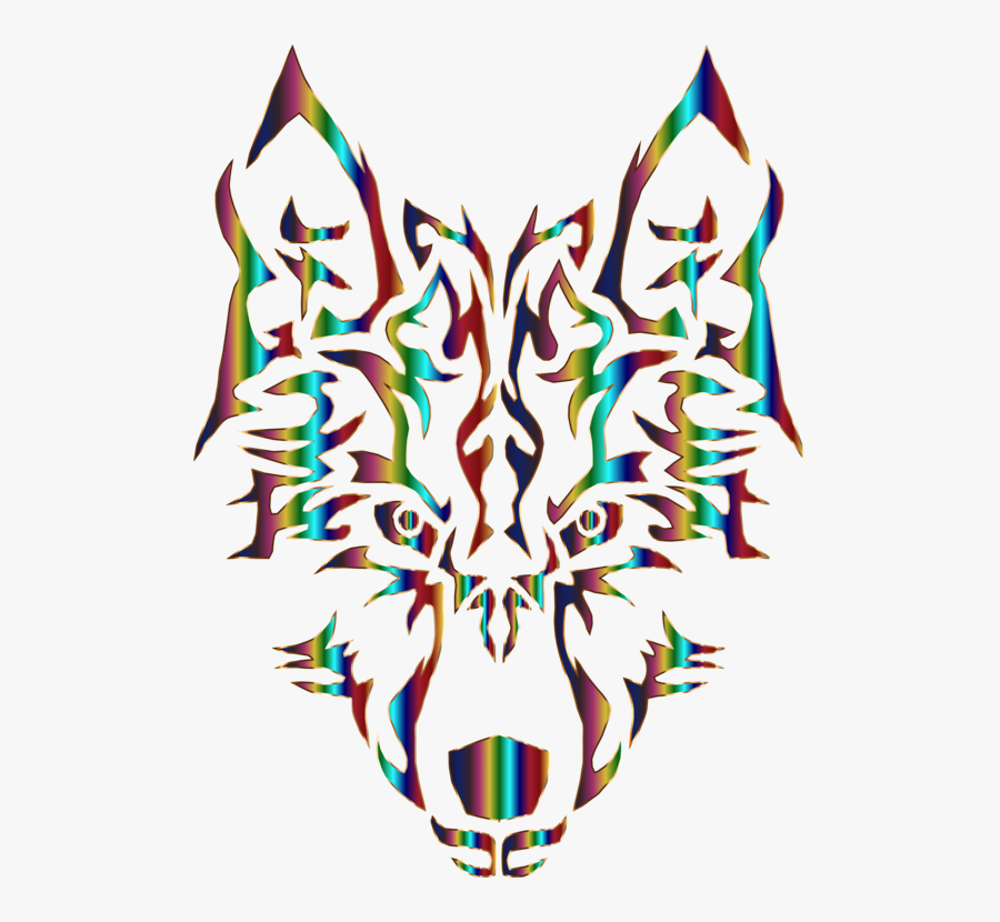 Leaf,symmetry,wing - Wolf Logo No Background, Transparent Clipart