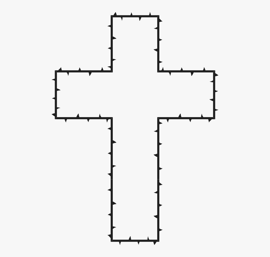 Thorns Cross - Cruz Desenho Sem Fundo, Transparent Clipart