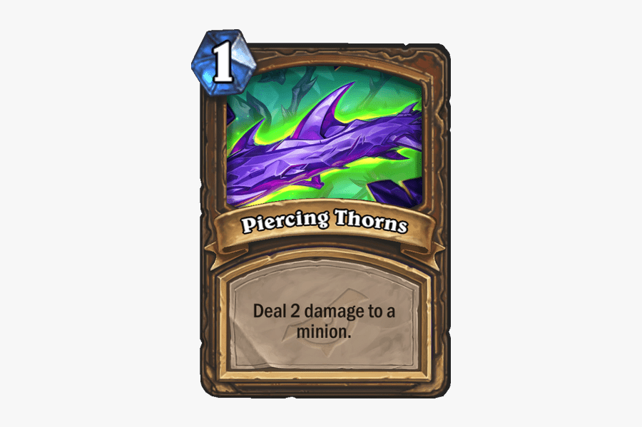 Piercing Thorns - Plague Of Flames Hearthstone, Transparent Clipart