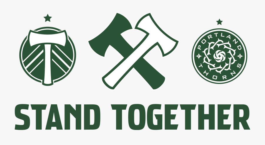 Portland Timbers Stand Together Logo, Transparent Clipart