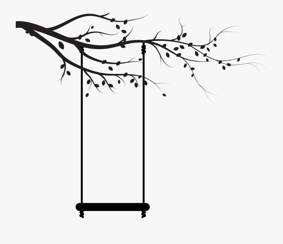 Swing Silhouette Png Transparent Clip Art Image, Transparent Clipart
