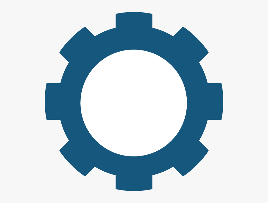 Blue Cog Svg Clip Arts - Gear Icon Transparent Background , Free ...