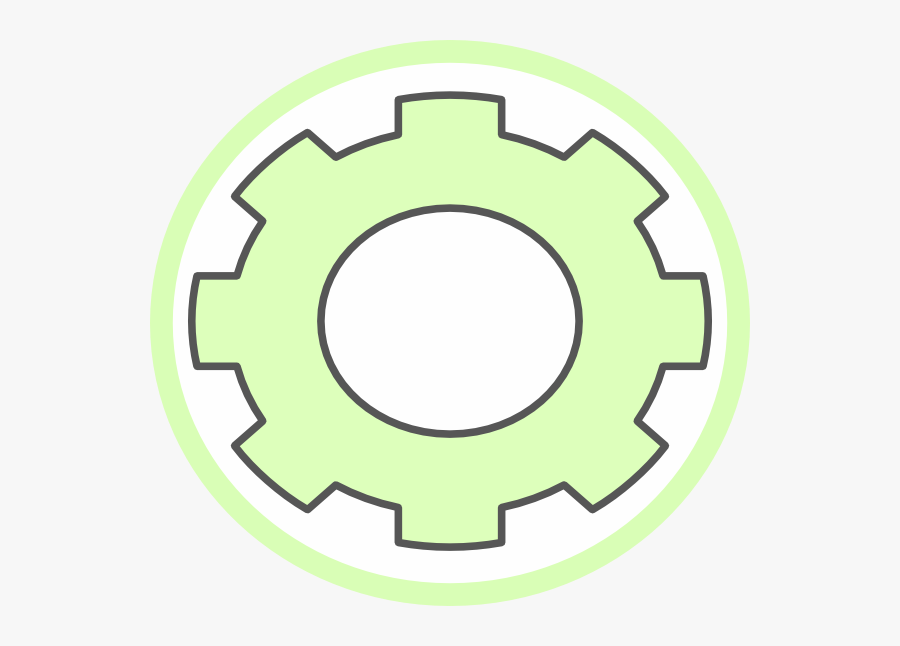 Cog Green Gear Svg Clip Arts - Cog With Exclamation Icon, Transparent Clipart
