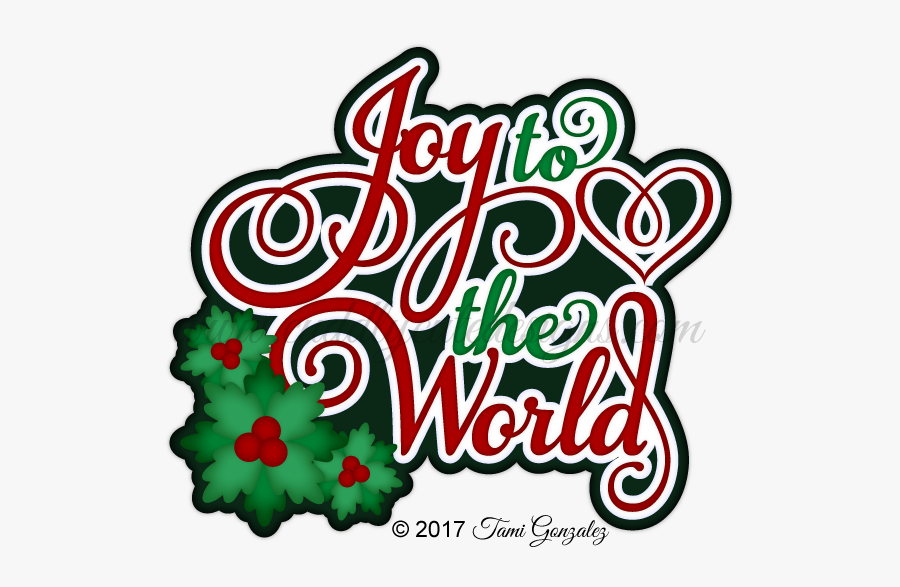 Joy To The World Title, Transparent Clipart