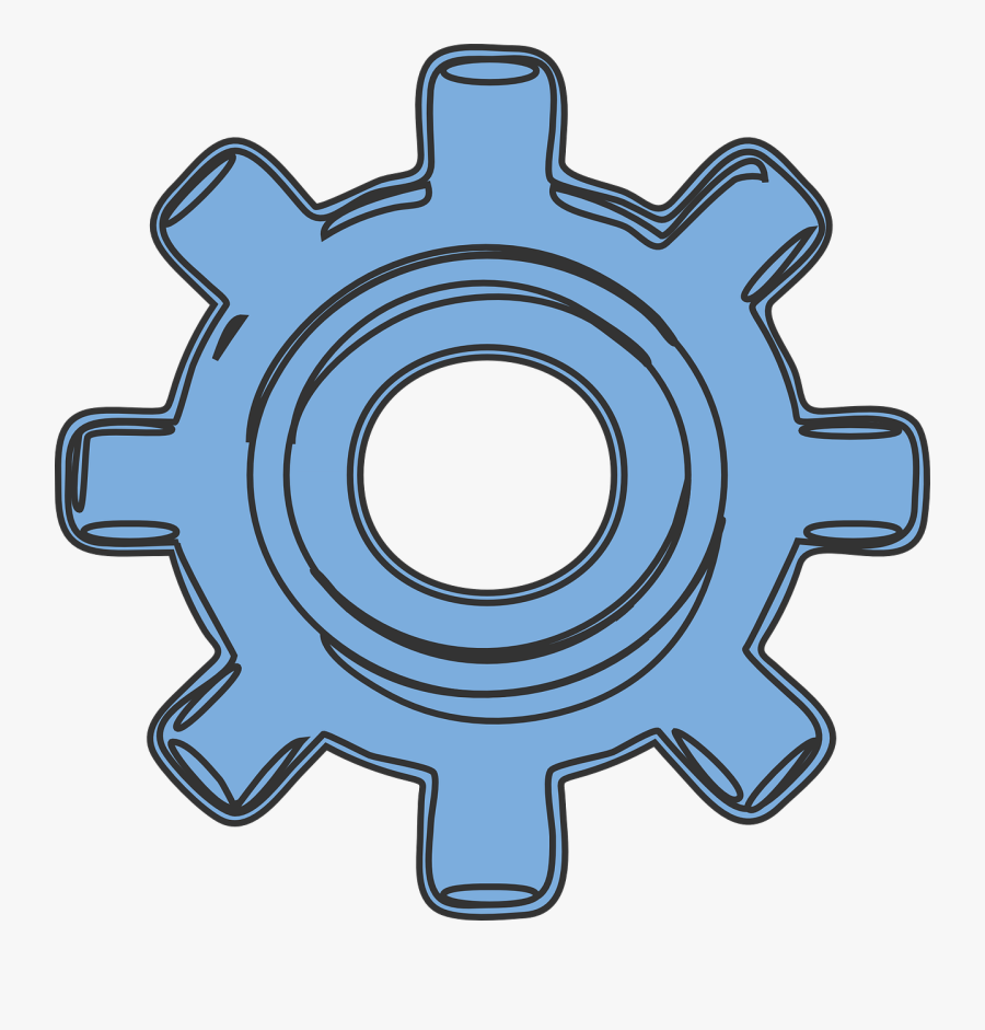 Gears Cartoon, Transparent Clipart