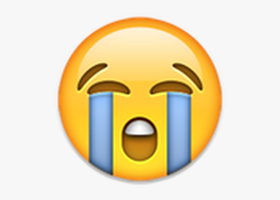 Face With Tears Of Joy Emoji Crying World Emoji Day - Sad Crying Emoji, Transparent Clipart