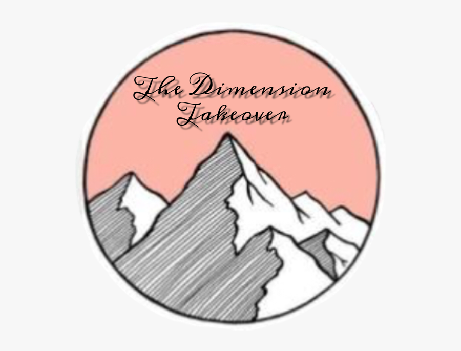 Aesthetic Mountain Stickers, Transparent Clipart