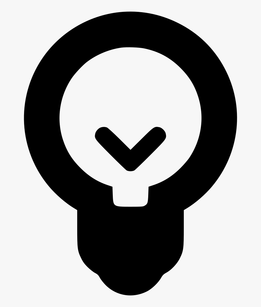 Light Bulb Idea Electricity Electric - Emblem, Transparent Clipart