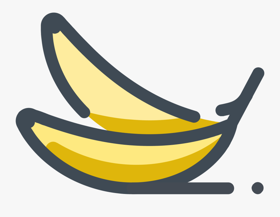 Banana - Png Banana Icon, Transparent Clipart
