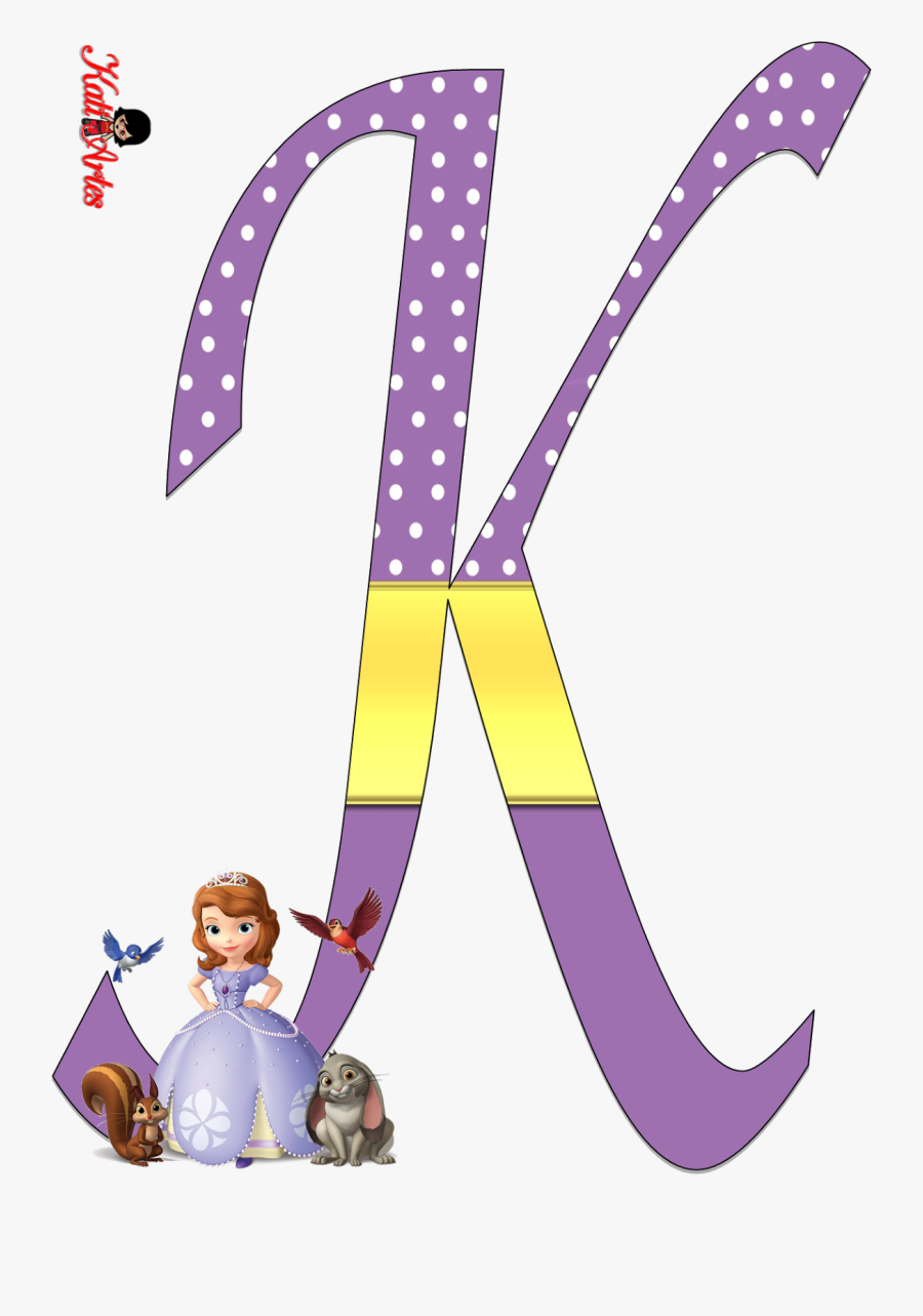 Sofia The First Letter Font, Transparent Clipart