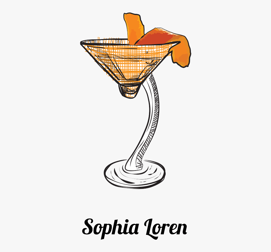 Sophia Loren - Lobster Font, Transparent Clipart