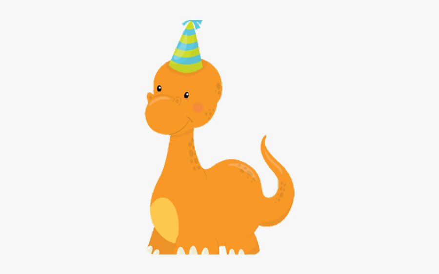 Girl Dinosaur Birthday Clip Art, Transparent Clipart