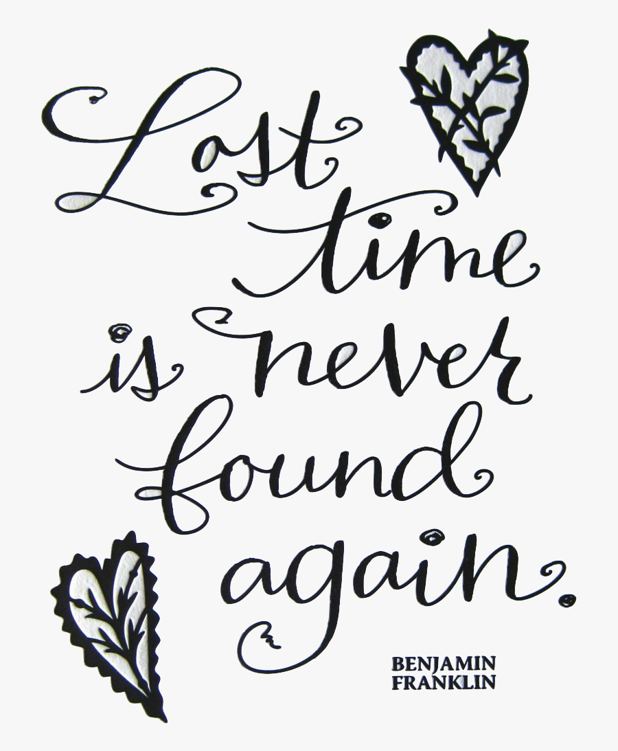 Clip Art Www Facebook Com Pages - Lost Time Never Found Again, Transparent Clipart