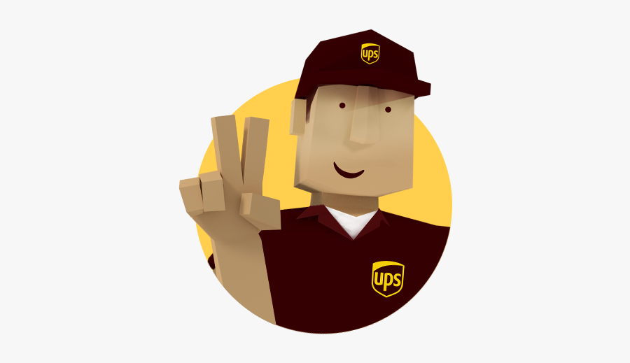 Ups Driver Cartoon, Transparent Clipart