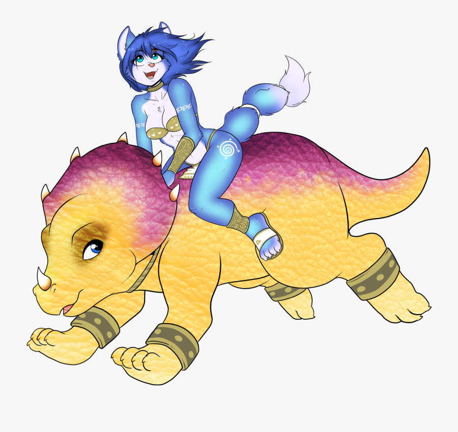 Transparent Diddy Kong Racing Png - Star Fox Krystal Riding Tricky, Transparent Clipart