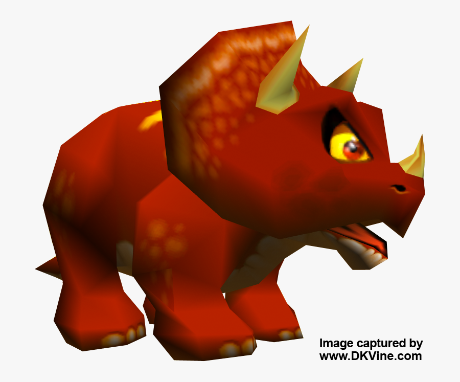 Dkr Trickythetriceratops - Cartoon, Transparent Clipart