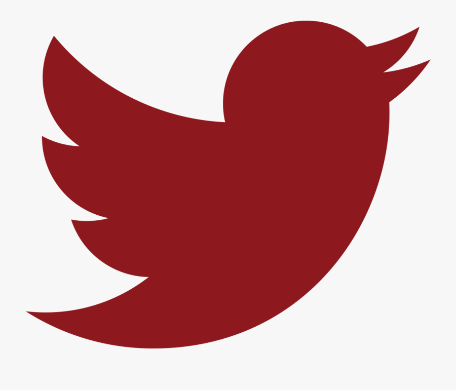 Twitter - Red Twitter Logo Transparent, Transparent Clipart