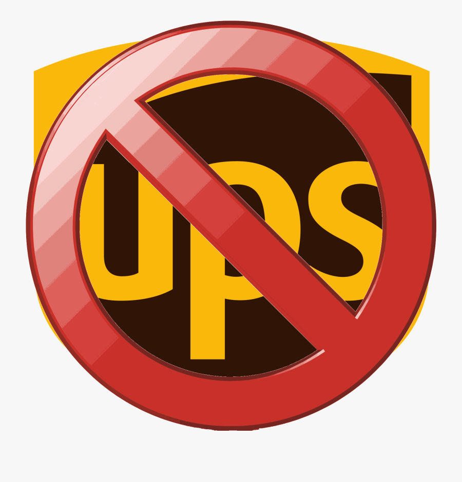 Boycott Ups - Circle, Transparent Clipart