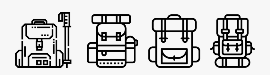 Backpacking Pack Clip Art, Transparent Clipart