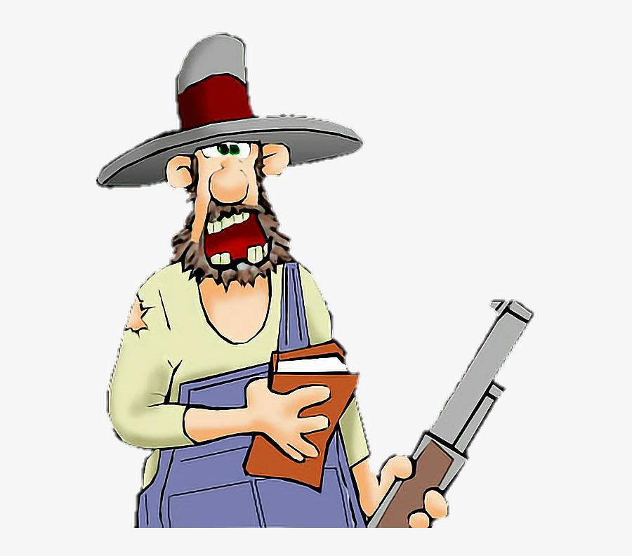 #hillbilly #redneck #hunting #hunters #inbred #man - Cartoon, Transparent Clipart