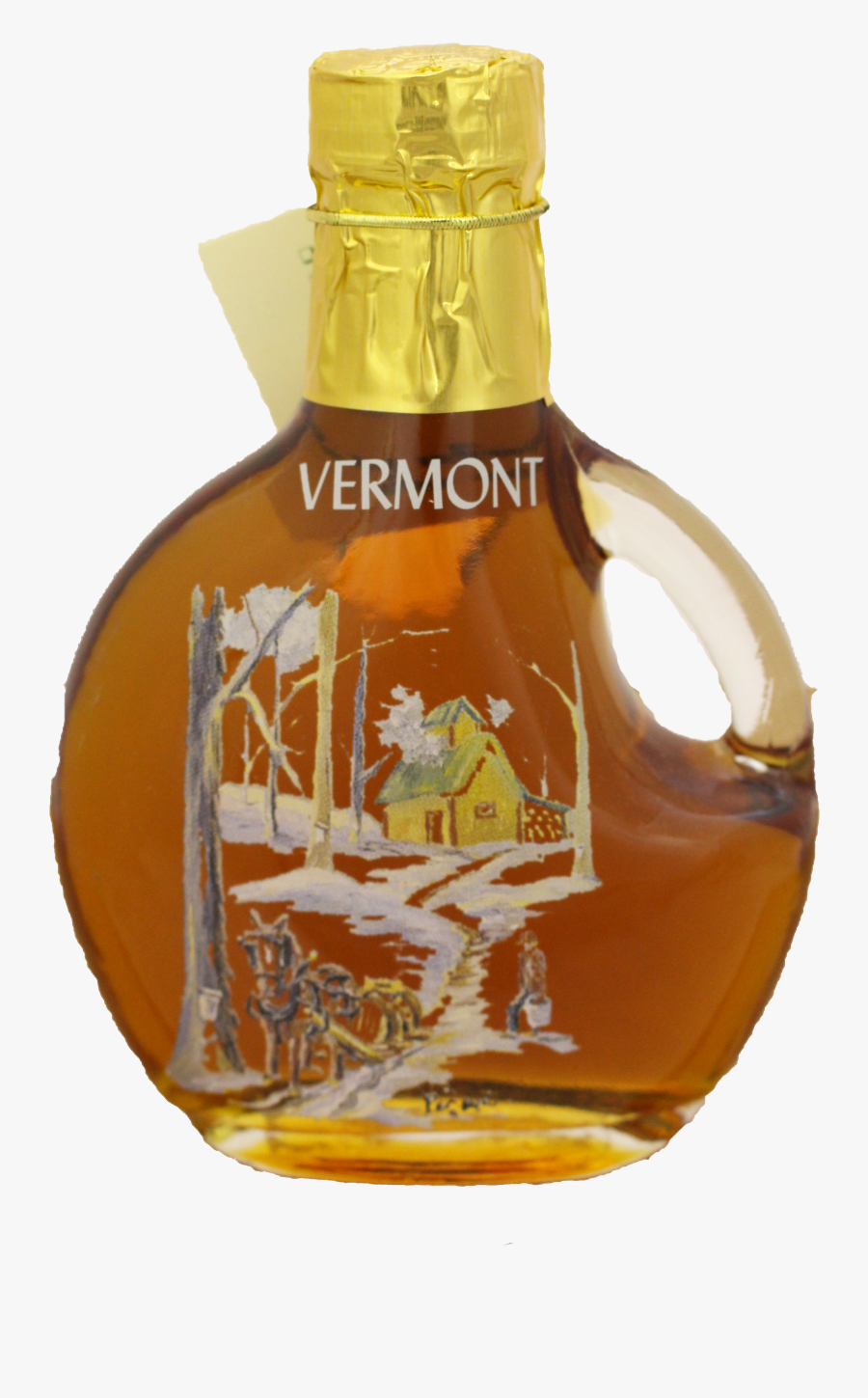 Northeast Maple Sugar House Painted Bottle - Glass Bottle, Transparent Clipart