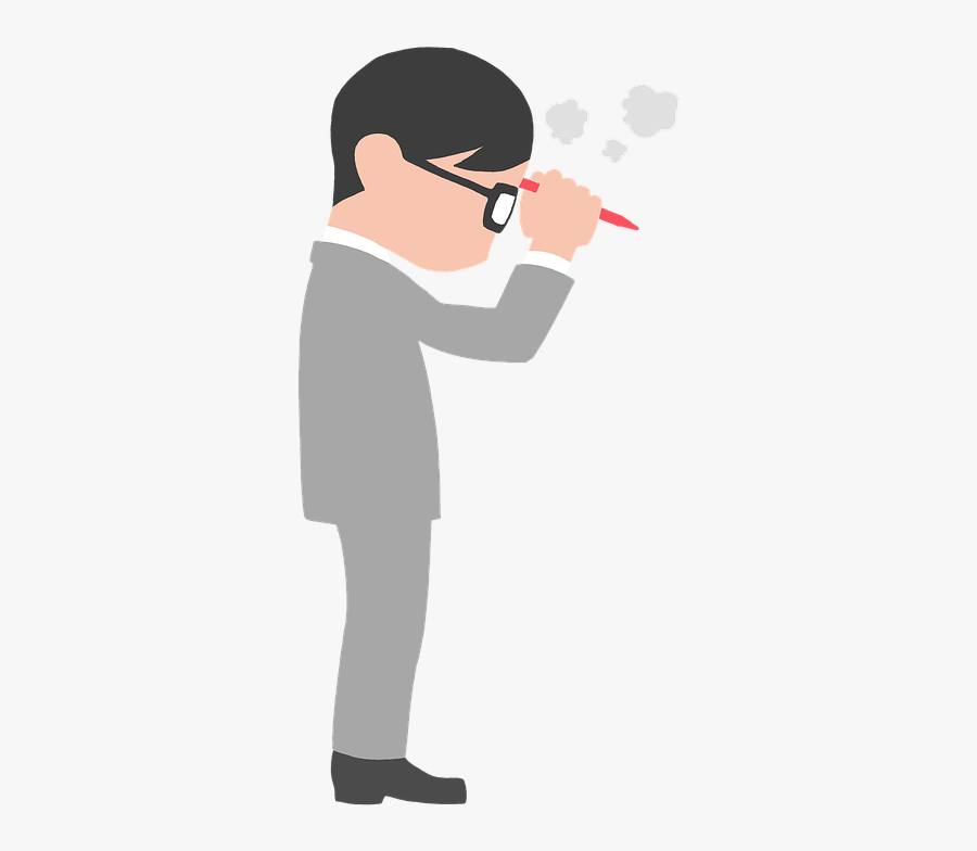Think About, Salaried Worker, Businessman, Annoying - Person Thinking Icon Png, Transparent Clipart