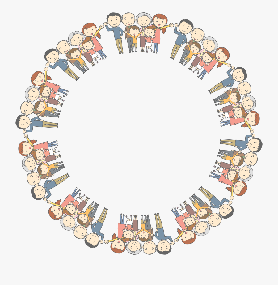 Multigenerational Family Circle Frame Clip Arts - Family Circle Frame Clipart, Transparent Clipart