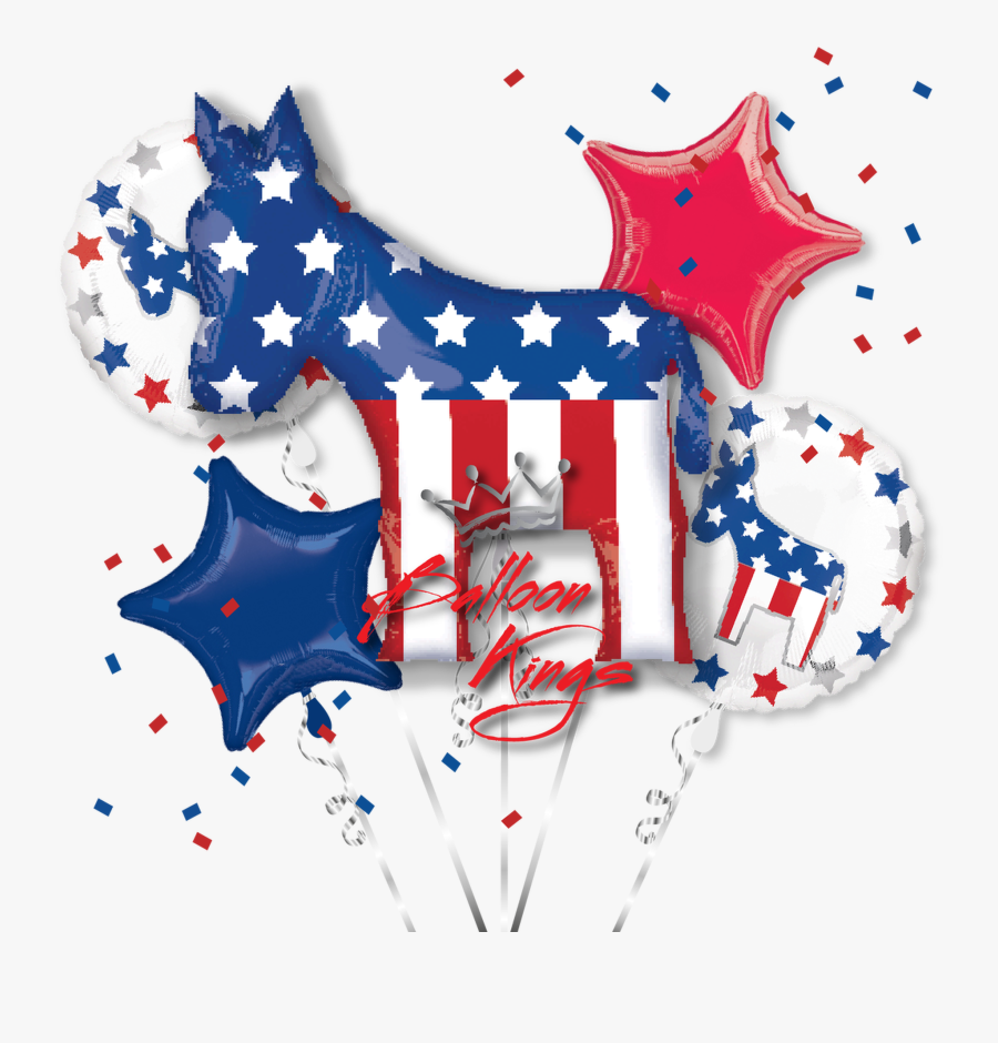 Election Donkey Bouquet, Transparent Clipart