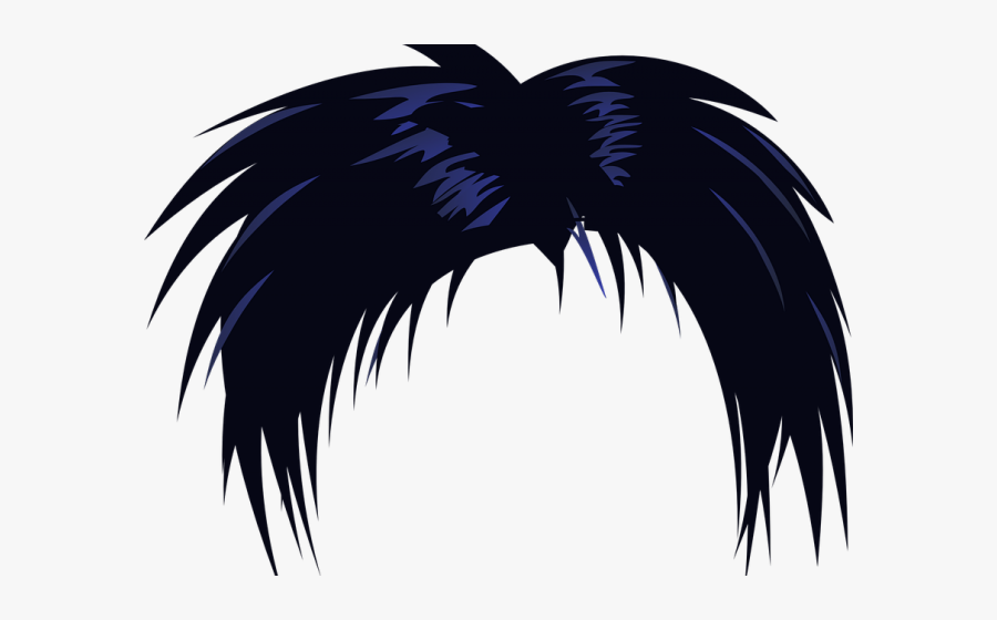 Transparent Wig Clipart - Boy Anime Hair Transparent Background, Transparent Clipart