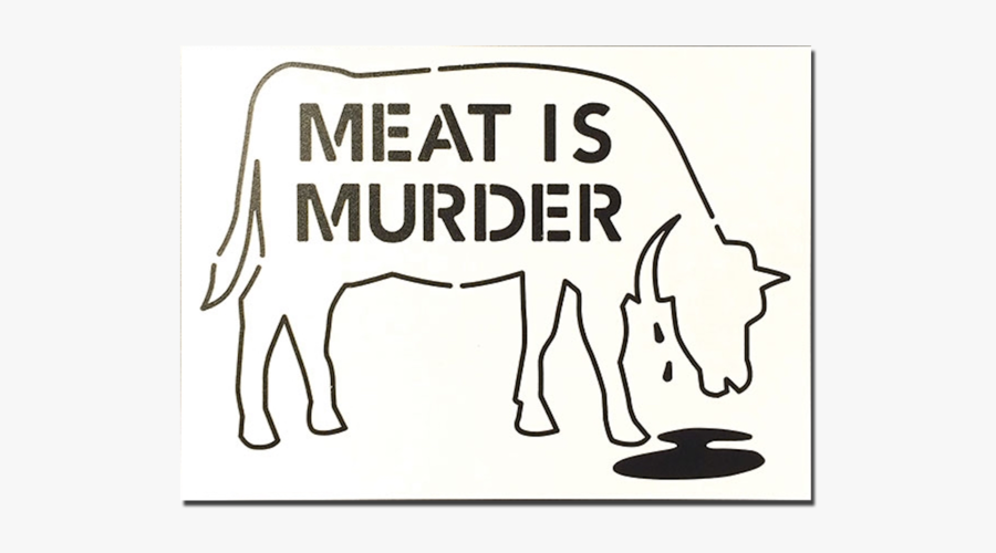 Meat Is Murder Stencil - Meat Is Murder Meme, Transparent Clipart