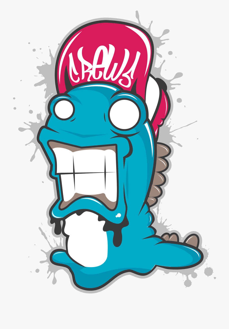 Graffiti Monster Png, Transparent Clipart