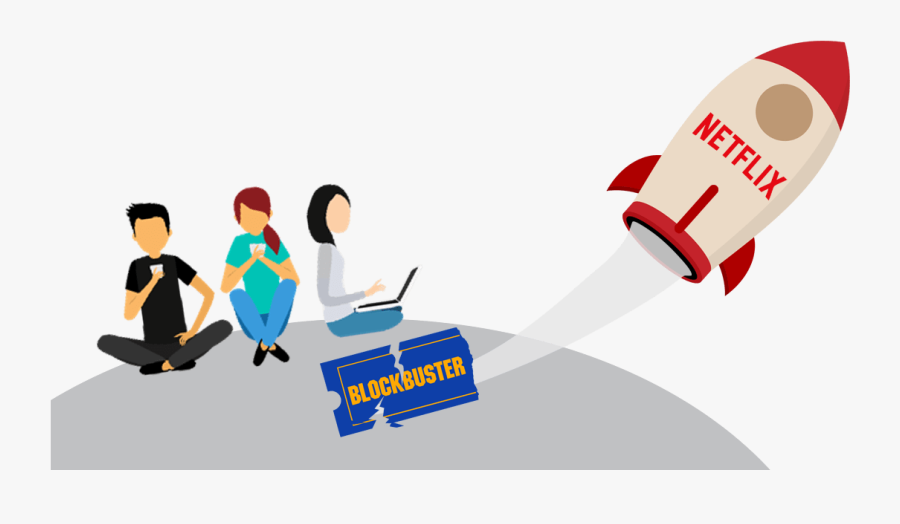 Winning The Customer Journey Battle - Blockbuster Vs Netflix, Transparent Clipart