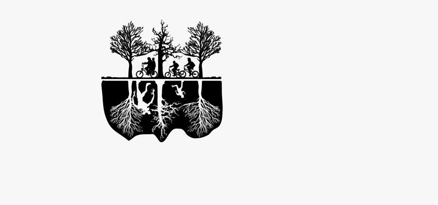 Netflix, Personal Use, Bicycles Trees Upside Down - Graphic Design, Transparent Clipart