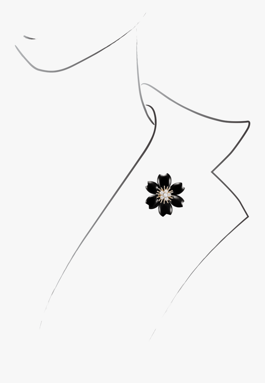 Rose De Noël Clip Pendant, Small Model,, Transparent Clipart