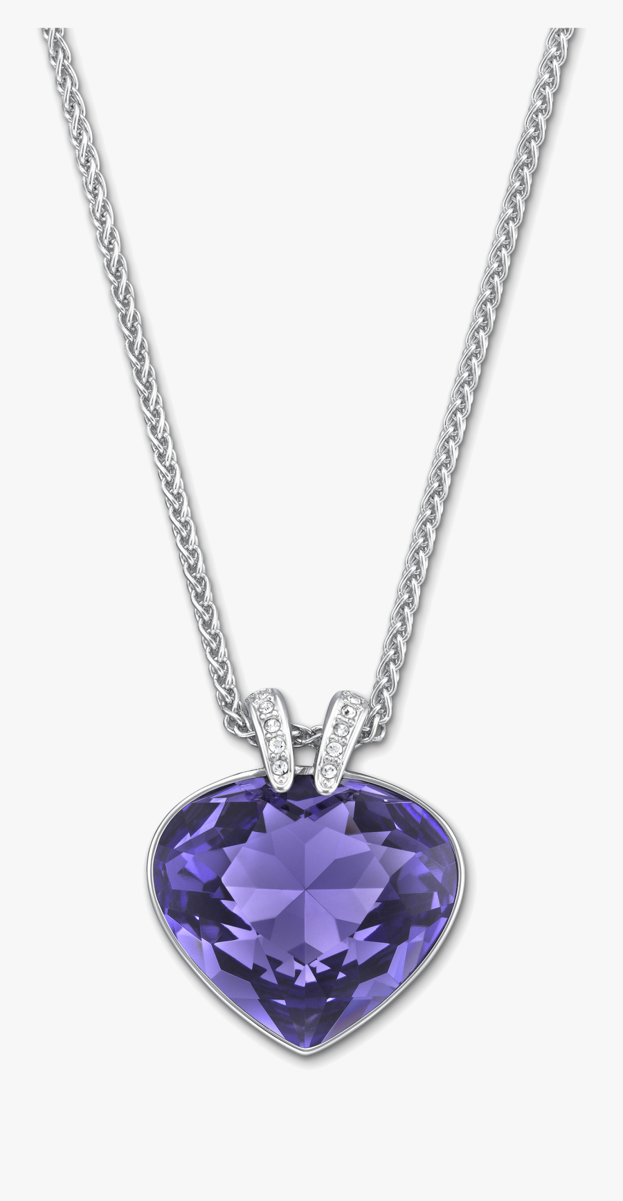 Earrings With Purple Diamonds Png Clipart - Swarovski Necklace Oceanic Pendants, Transparent Clipart