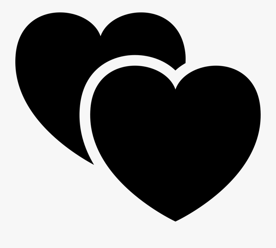 Heart Symbol Computer Icons Couple - Black Love Symbol Png, Transparent Clipart