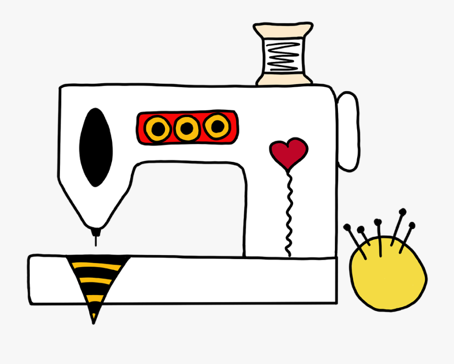 Needle, Tread, Machine, Sewing, Sewing Machine, Pin - Gambar Animasi Mesin Jahit, Transparent Clipart