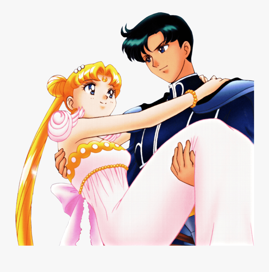 Sailor Moon Png Clipart - Serena Y Tuxedo Mask, Transparent Clipart